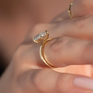 1.5-3.5 CT Marquise Lab Grown Diamond Solitare Engagement Ring