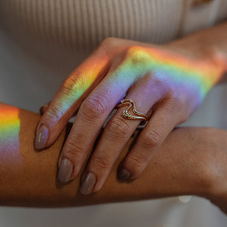Plain Curved Unique Wedding Band