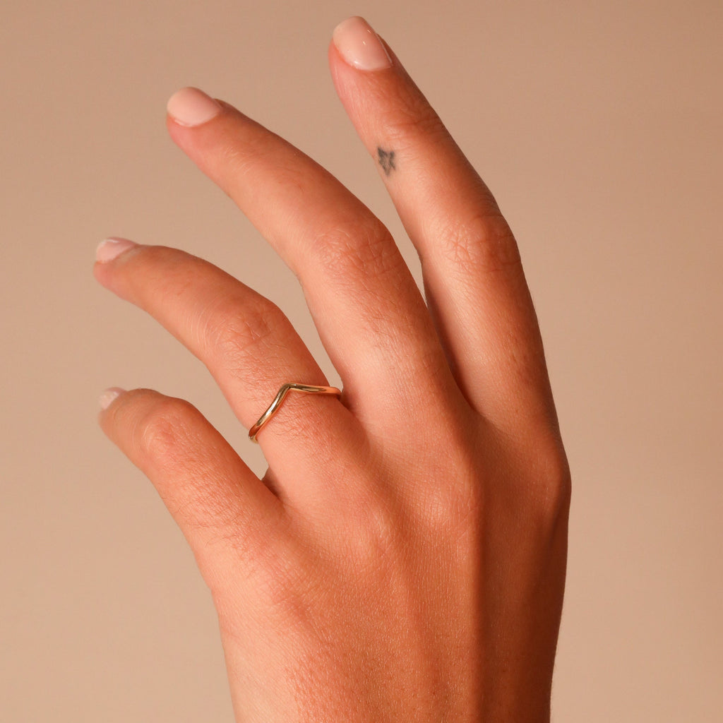 Plain Curved Wedding Band