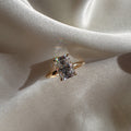 Solitaire Ring with 1.50 CT Radiant Moissanite - violetjewels