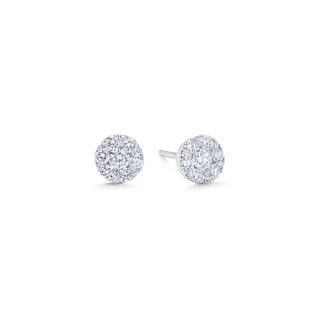 0.41 TCW Round Moissanite Diamond Stud Earrings - violetjewels