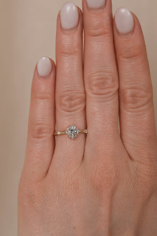 0.25 CT Round Diamond Halo Engagement Ring