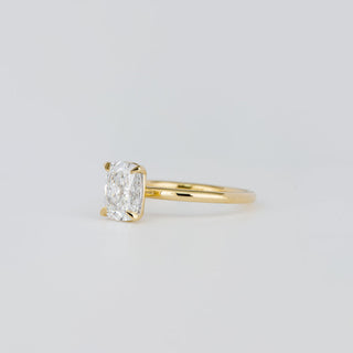 1.47-3.50 CT Cushion CVD Diamond Solitaire Engagement ring