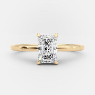 1.04 CT Radiant Cut Solitaire Style Moissanite Engagement Ring - violetjewels