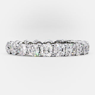 2.0 TCW Asscher and Round Cut Alternative Style Wedding Band - violetjewels