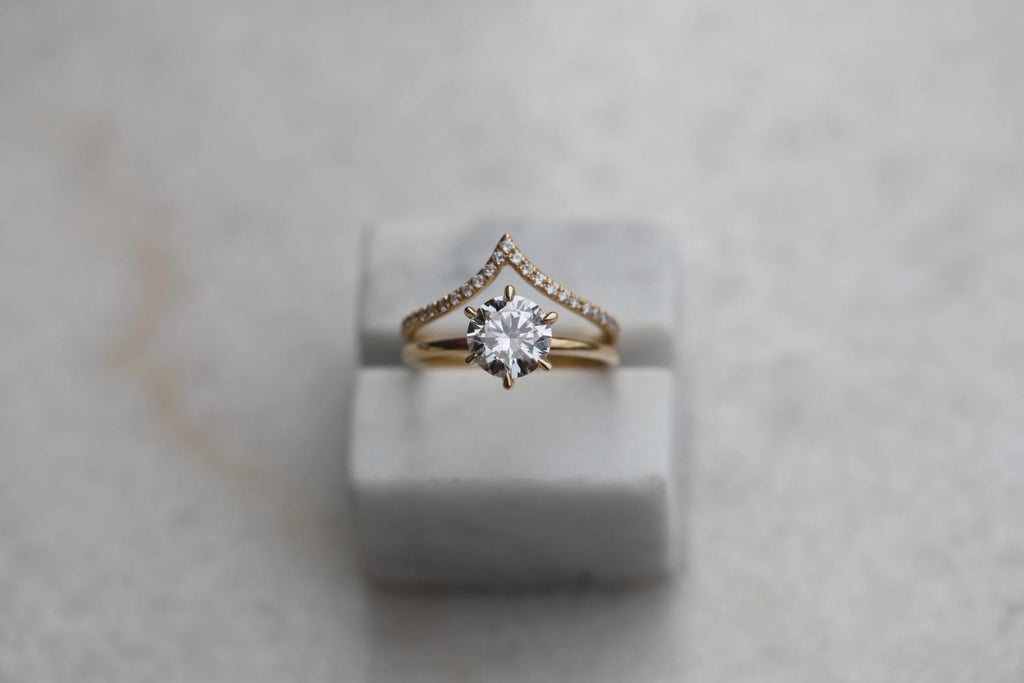 1.50 CT Round Solitaire CVD E/VS2 Diamond Engagement Ring - violetjewels