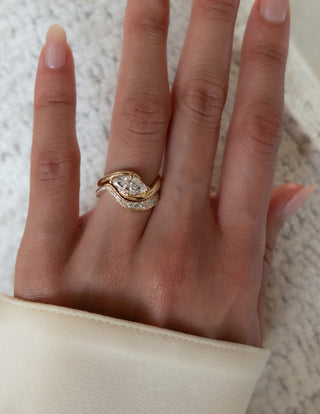 1.0 CT - 2.0 CT  Marquise Solitaire Setting Diamond Bridal Set