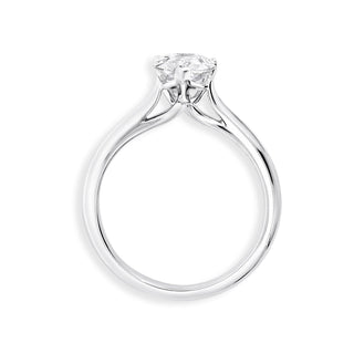 1.54-3.50 CT Pear CVD Diamond Solitaire Engagement Ring