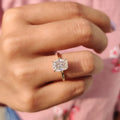 Cushion Diamond Classic Hidden Halo Engagement Ring