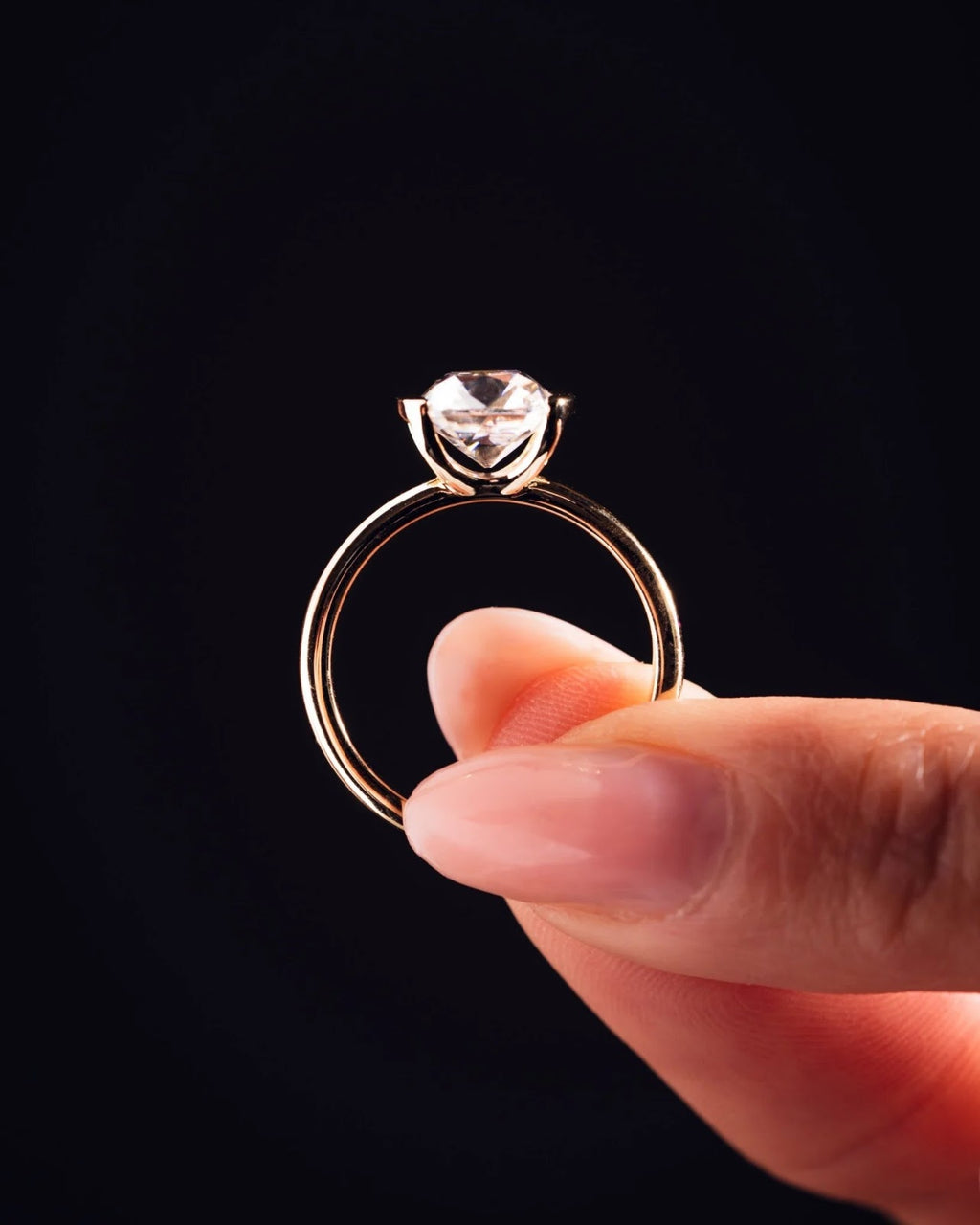Cushion Diamond East West Half Bezel Engagement Ring