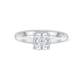 Cushion Diamond Simple Classic Solitaire Engagement Ring