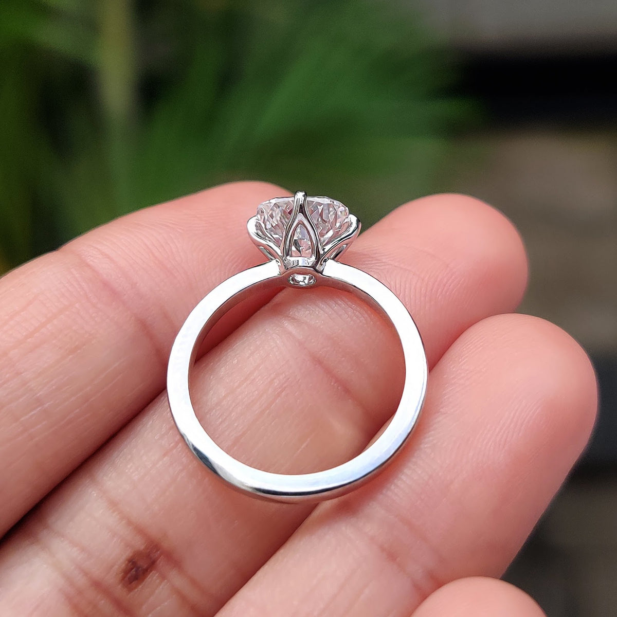 Cushion Diamond Timeless Solitaire Engagement Ring