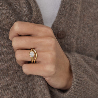 0.35 TCW Round Lab Grown Diamond Eternity Wedding Band