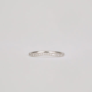 0.21 TCW Round Lab Grown Diamond Slight Curve Wedding Band