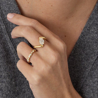 1.15 TCW Round Lab Grown Diamond Bezel Full Eternity Wedding Band