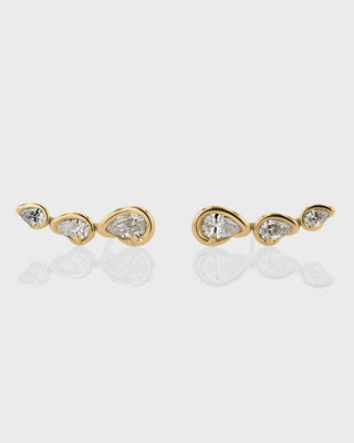 0.70 TCW Pear Corridor Stud Earrings