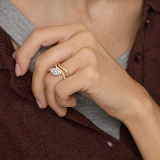 1.50-3.50 CT Marquise Cut Lab Grown Diamond Unique Style Engagement Ring