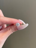 Susan- 1.0 CT Round Solitaire Moissanite Ring - violetjewels