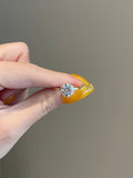 Mary- 1.0 CT Round Solitaiire Moissanite Ring - violetjewels