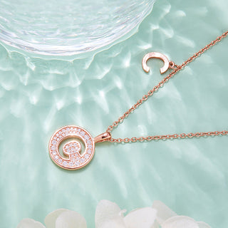 Customized "C" Letter Moissanite Diamond Necklace - violetjewels
