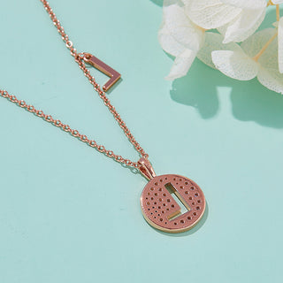 Customized "L" Letter Moissanite Diamond Necklace - violetjewels