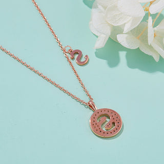 Customized "S" Letter Moissanite Diamond Necklace - violetjewels