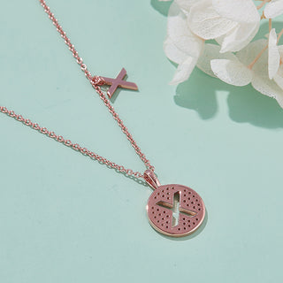 Customized "X" Letter Moissanite Diamond Necklace - violetjewels