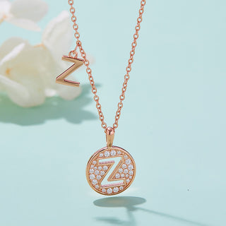 Customized "Z" Letter Moissanite Diamond Necklace - violetjewels