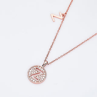 Customized "Z" Letter Moissanite Diamond Necklace - violetjewels
