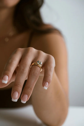 1.0-3.0 CT Oval Lab Grown Diamond Solitaire Engagement Ring