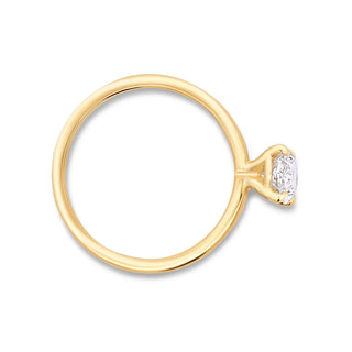 1.0 -3.0 CT Oval Lab Grown  Diamond Solitaire  Engagement Ring