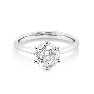 1.0 -2.55 CT Round Lab Grown  Diamond Solitaire  Engagement Ring