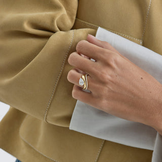 0.30 TCW Round Lab Grown Diamond Unique Wedding Band