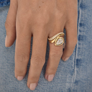 0.40 TCW Round Lab grown Diamond Unique Wedding Band