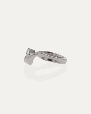 1.53 CT Asscher CVD Diamond Unique Engagement Ring