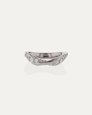 0.40 TCW Round Diamond Twisted Wedding Band