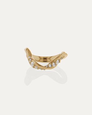 0.315 TCW Round  Lab Grown Diamond Twisted Wedding Band