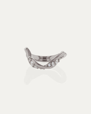 0.315 TCW Round  Lab Grown Diamond Twisted Wedding Band