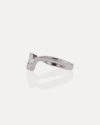 1.01 CT Emerald CVD Diamond Unique Engagement Ring