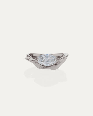 1.03 CT Marquise CVD Diamond Unique Style Engagement Ring