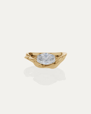 1.03 CT Marquise CVD Diamond Unique Style Engagement Ring