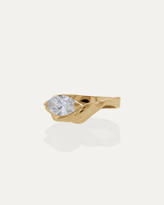 1.03 CT Marquise CVD Diamond Unique Style Engagement Ring