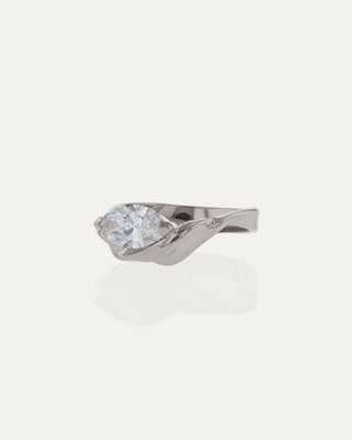 1.03 CT Marquise CVD Diamond Unique Style Engagement Ring