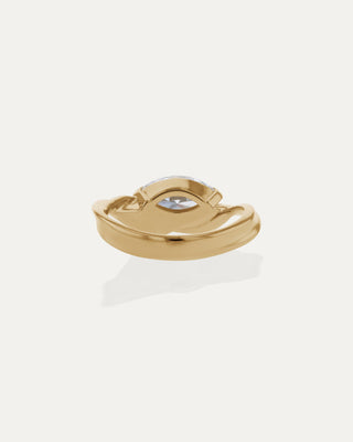 1.03 CT Marquise CVD Diamond Unique Style Engagement Ring