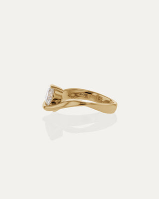 1.01 CT Round CVD Diamond Unique Style Engagement Ring