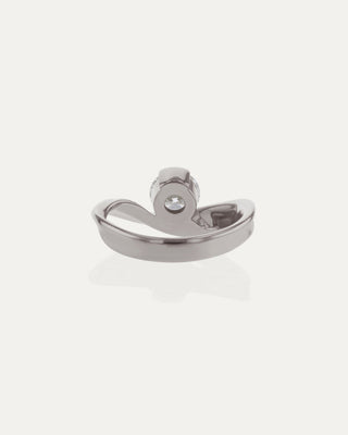 1.01 CT Round CVD Diamond Unique Style Engagement Ring