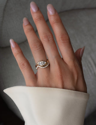 1.0 CT - 2.0 CT  Marquise Solitaire Setting Diamond Bridal Set