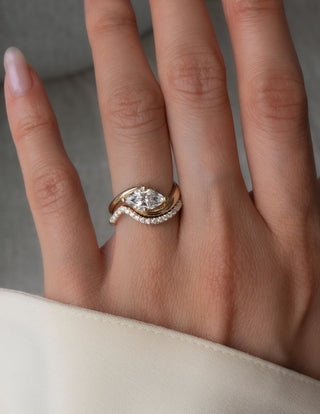 1.0 CT - 2.0 CT  Marquise Solitaire Setting Diamond Bridal Set