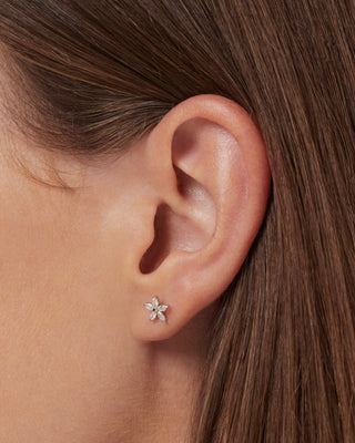 0.13 TCW Marquise Daisy Earrings