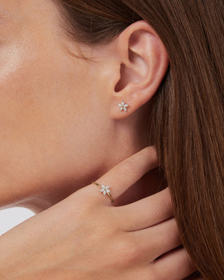 0.45 TCW Marquise CVD Diamond Minimalist Ring